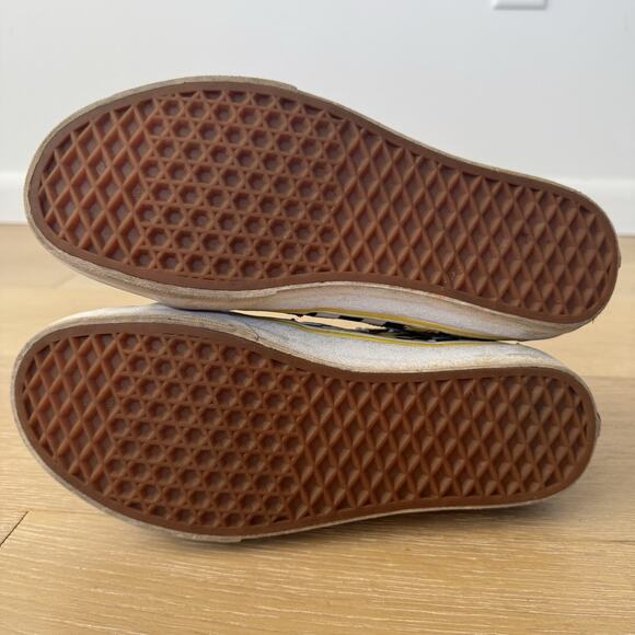 Vans Sk8 Hi Women's Sunflower Black Yellow Checkerboard Hi Top Shoe Sz 9 7.5men - Picture 6 of 7